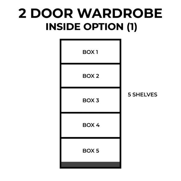 1-1 (1) 2-Door Wardrobe
