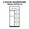 2-2 2-Door Wardrobe