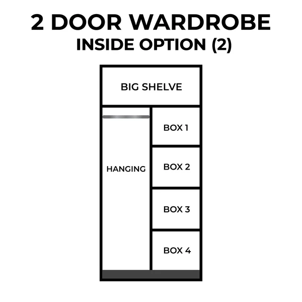 2-2 2-Door Wardrobe