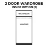 3-3 2-Door Wardrobe