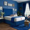 Nsavannah Upholstered Divan Bed Set with Tall Headboard