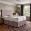 Sienna Upholstered Divan Bed Set with Button-Tufted Headboard