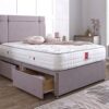 Sienna Upholstered Divan Bed Set with Button-Tufted Headboard
