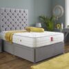 Royal Chesterfield Upholstered Divan Bed Set with Tall Button-Tufted Headboard