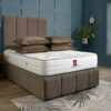 Milan Upholstered Divan Bed Set with Tall Headboard