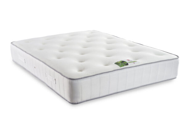 Aloeverafull Worcester Hand-Pleated Divan Bed Set with Upholstered Headboard