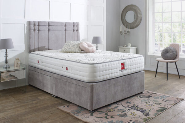 DBWday2255346RT Canterbury Luxury Chesterfield Tufted Divan Bed and Headboard Set