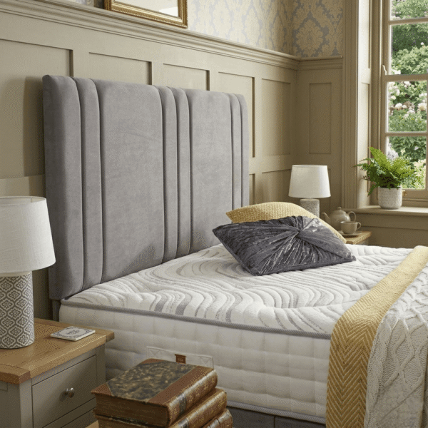 Khloe Upholstered Divan Bed Set with Matching Headboard