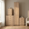 Modern 1-Door Wardrobe in OAK