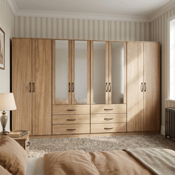 Gemini_Generated_Image_9btt2f9btt2f9btt-Photoroom (1) 8-Door Octet Wardrobe with 6 Drawers & 4 Half-Mirrors