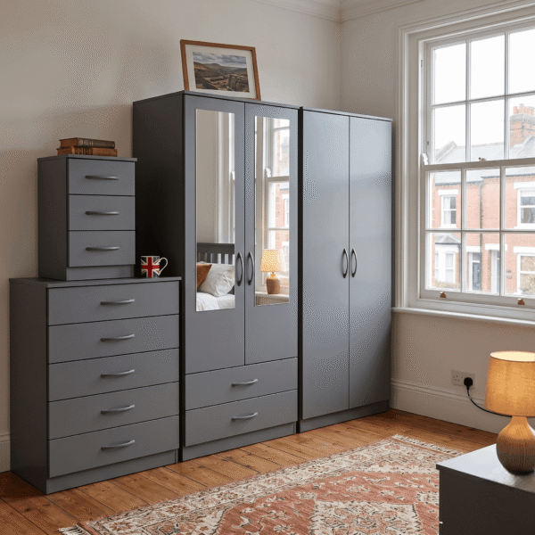 Gemini_Generated_Image_a5op4ea5op4ea5op-Photoroom (1) 4-Door Quad Wardrobe with 2 Drawers & 2 Half-Mirrors