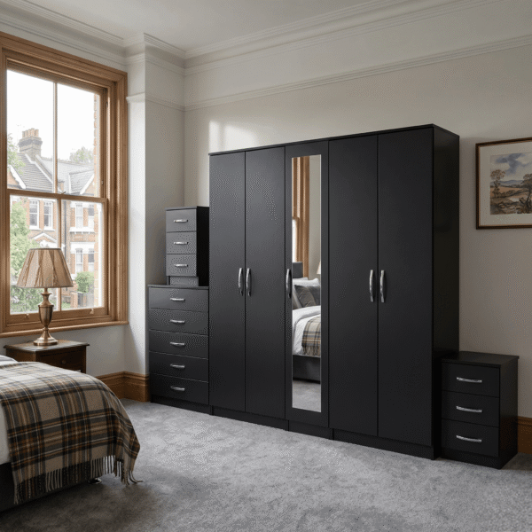 Gemini_Generated_Image_a816sva816sva816-Photoroom (1) 5-Door Wardrobe with Feature Full-Length Mirror