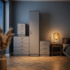 Gemini_Generated_Image_ccxzbhccxzbhccxz-Photoroom (1) Modern 1-Door Wardrobe in Grey