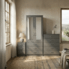 2-Door Sliding Mirror Wardrobe