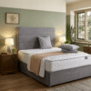 Karina Upholstered Divan Bed Set with Premium