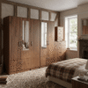 5-Door Wardrobe with 2 Half-Mirrors