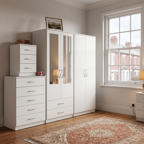 Gemini_Generated_Image_gr4uczgr4uczgr4u-Photoroom (1) 4-Door Quad Wardrobe with 2 Drawers & 2 Half-Mirrors