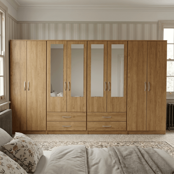 Gemini_Generated_Image_kf4se3kf4se3kf4s-Photoroom (1) 8-Door Octet Wardrobe with 4 Drawers & 4 Half-Mirrors