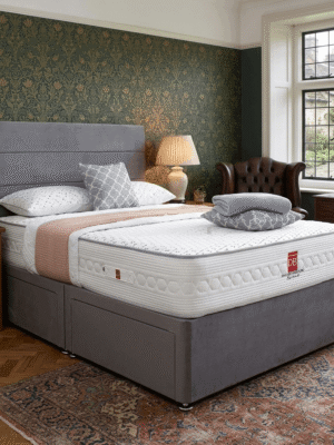 Karina Upholstered Divan Bed Set with Premium