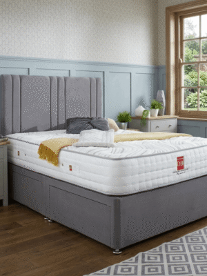 Khloe Upholstered Divan Bed Set with Matching Headboard