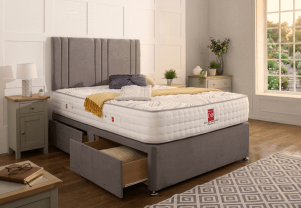 Khloe Upholstered Divan Bed Set with Matching Headboard