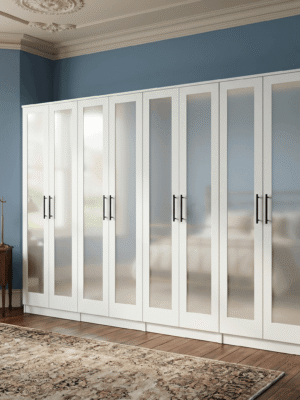 8-Door Octet Wardrobe with 8 Full-Length Mirrors
