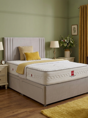 Premium Valencia Divan Bed Set – Tall Plush Headboard