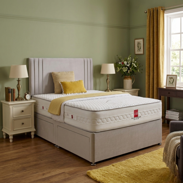 Premium Valencia Divan Bed Set – Tall Plush Headboard